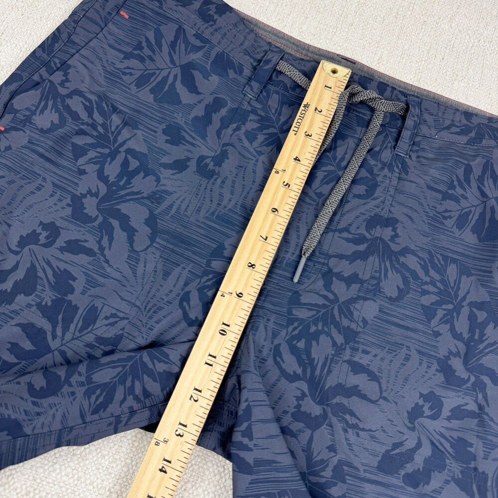 SAXX Shorts Mens 34 Land To Sand 2N1 Lined Ballpark Pouch Drawstring Blue Floral - Picture 9 of 12